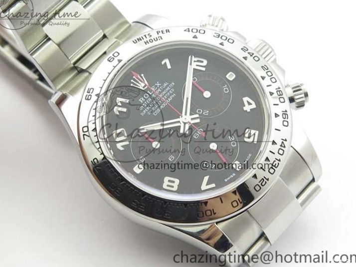 Bracelet Edition 1:1 Daytona Case 116509 Best SS 904L Dial and Noob Black SS SA4130 V3 0513